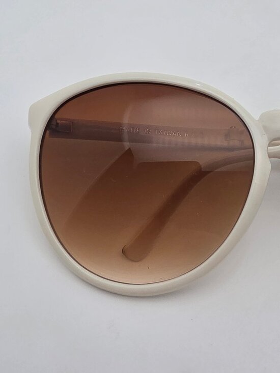 Ferarri White Frame Amber Brown Gradient Lens Folding Sunglasses w/ Case 55mm main image 14